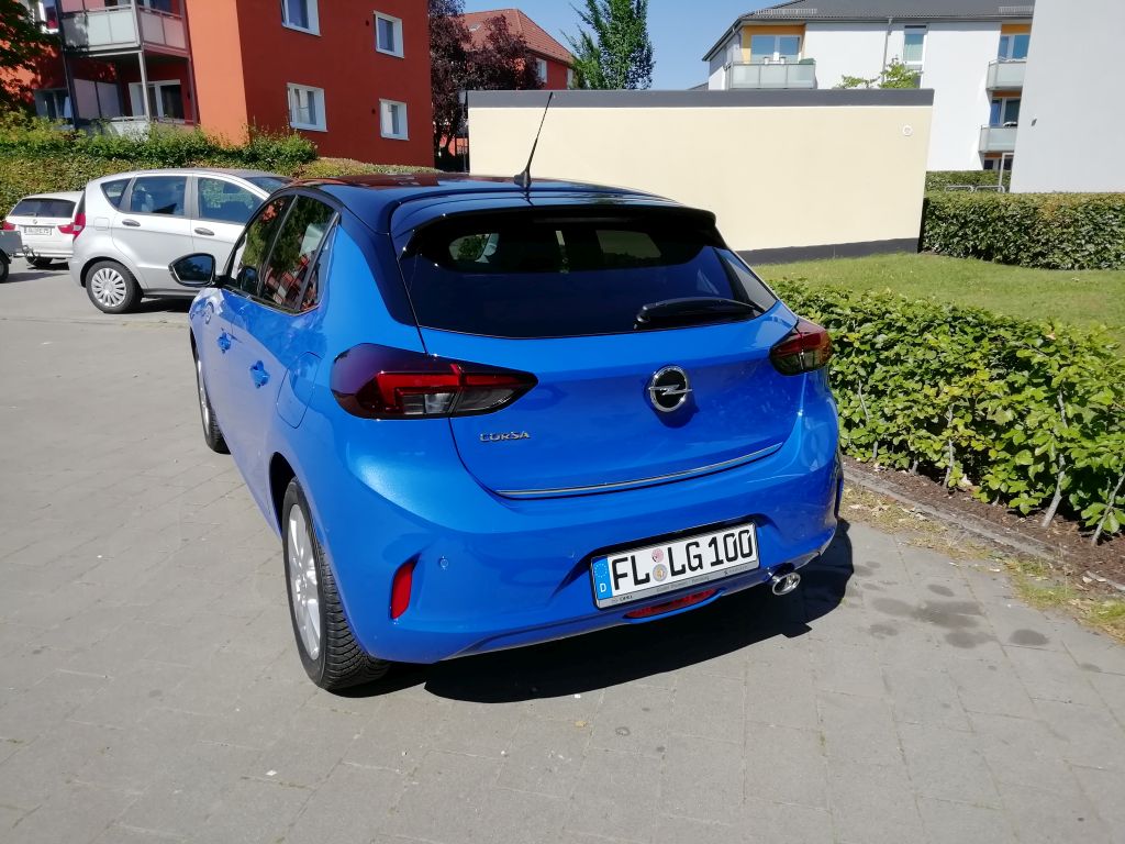 einmal das Heck